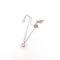Collier Collier et pendentif point de lumière en or blanc 18 kt et diamants 58 Facettes