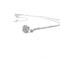 Collier Collier et pendentif point de lumière en or blanc 18 kt et diamants 58 Facettes