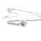 Collier Collier et pendentif point de lumière en or blanc 18 kt et diamants 58 Facettes