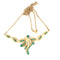 Collier Collier en or jaune 18 kt avec émeraudes naturelles et diamants 58 Facettes