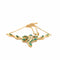 Collier Collier en or jaune 18 kt avec émeraudes naturelles et diamants 58 Facettes