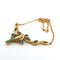 Collier Collier en or jaune 18 kt avec émeraudes naturelles et diamants 58 Facettes
