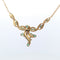 Collier Collier en or jaune 18 kt avec émeraudes naturelles et diamants 58 Facettes