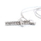 Collier Collier - Croix en or blanc 18 Kt et diamants naturels 58 Facettes