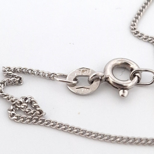 Collier Collier - Croix en or blanc 18 Kt et diamants naturels 58 Facettes