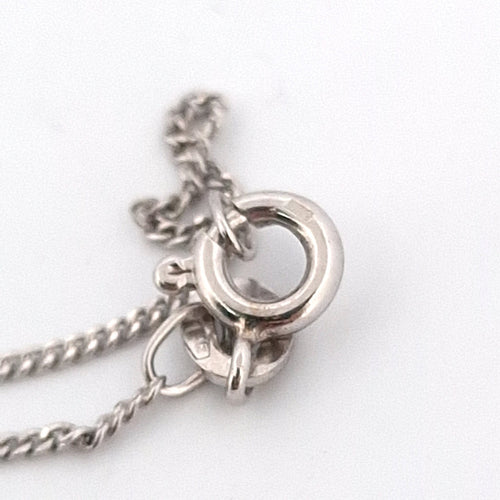 Collier Collier - Croix en or blanc 18 Kt et diamants naturels 58 Facettes