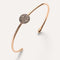 Bracelet Pomellato Sabbia - Bracelet décentré en or rose 18K et diamants bruns 58 Facettes UKA000043SO