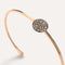 Bracelet Pomellato Sabbia - Bracelet décentré en or rose 18K et diamants bruns 58 Facettes UKA000043SO