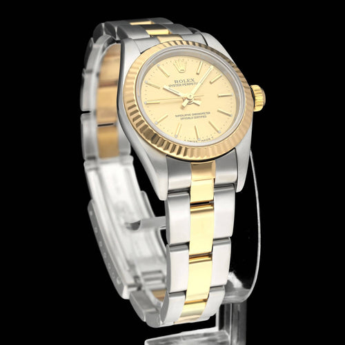Montre Rolex Oyster Perpetual Lady 76193 - Montre dame en or/acier 58 Facettes ROL/OOP/211