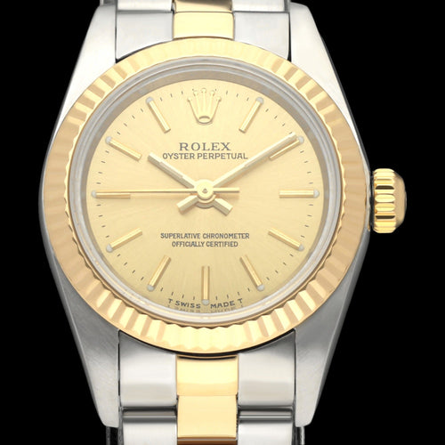 Montre Rolex Oyster Perpetual Lady 76193 - Montre dame en or/acier 58 Facettes ROL/OOP/211