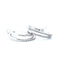 Boucles d'oreilles Boucles d’oreilles en or blanc 18 kt avec diamants taille brillant 58 Facettes