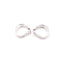 Boucles d'oreilles Boucles d’oreilles en or blanc 18 kt avec diamants taille brillant 58 Facettes