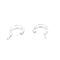 Boucles d'oreilles Boucles d’oreilles en or blanc 18 kt avec diamants taille brillant 58 Facettes