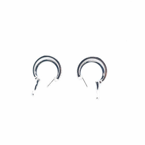 Boucles d'oreilles Boucles d’oreilles en or blanc 18 kt avec diamants taille brillant 58 Facettes