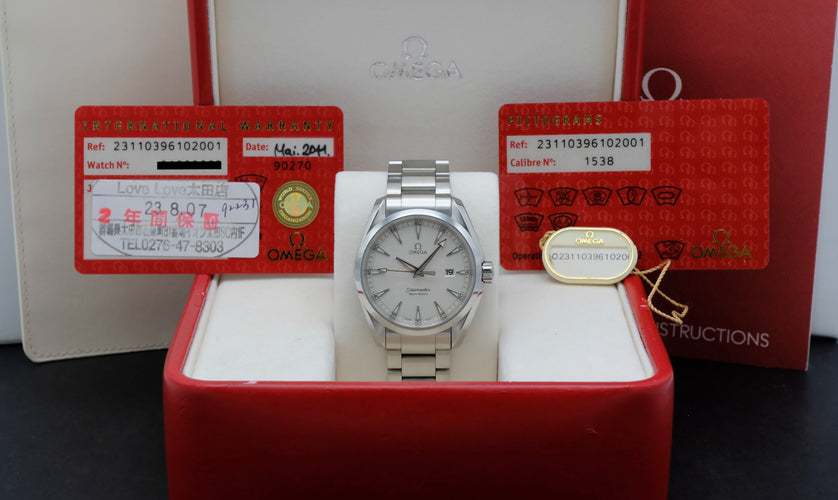 Montre Omega Seamaster Aqua Terra - Montre quartz acier 39 mm 58 Facettes OMG/SEA/343