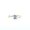 Bague 52 Bague solitaire bicolore - Diamant 0,23 ct en or 18 K 58 Facettes