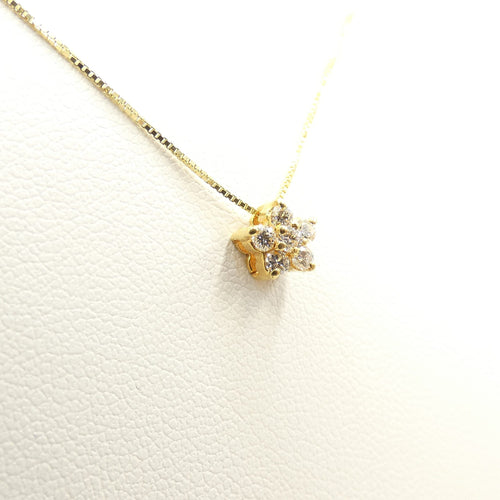 Collier Collier et pendentif - Or jaune 18 kt et diamants taille brillant 58 Facettes