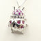 Collier Collier - Pendentif coccinelle en or blanc 18 kt, rubis et diamants noirs 58 Facettes