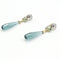 Boucles d'oreilles Boucles d’oreilles - Or jaune et or blanc, diamants taille brillant et quartz vert 58 Facettes