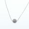 Collier Collier - Sphère pavée de diamants en or blanc 18 K 58 Facettes
