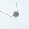 Collier Collier - Sphère pavée de diamants en or blanc 18 K 58 Facettes