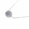 Collier Collier - Sphère pavée de diamants en or blanc 18 K 58 Facettes