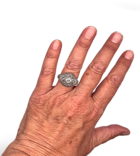 Bague SHARA - Bague bicolore en or 18K avec diamants 58 Facettes UKA000074PV