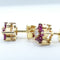Boucles d'oreilles Boucles d’oreilles - Or jaune 18 kt avec diamants et rubis 58 Facettes