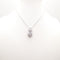 Collier Collier et pendentif en or blanc 18 Kt avec diamants 58 Facettes