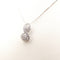 Collier Collier et pendentif en or blanc 18 Kt avec diamants 58 Facettes