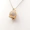 Collier Collier - Pendentif clochette en or blanc et or jaune 18 ct diamants 58 Facettes