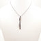 Collier Collier et pendentif en or blanc 18 Kt avec diamants 58 Facettes