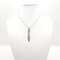 Collier Collier et pendentif en or blanc 18 Kt avec diamants 58 Facettes