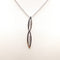 Collier Collier et pendentif en or blanc 18 Kt avec diamants 58 Facettes