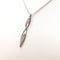 Collier Collier et pendentif en or blanc 18 Kt avec diamants 58 Facettes