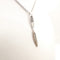 Collier Collier et pendentif en or blanc 18 Kt avec diamants 58 Facettes