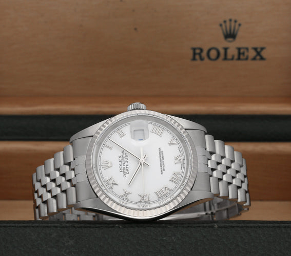 Montre Rolex Datejust 16234 - Montre automatique 36 mm en acier (2002) 58 Facettes ROL/DJ1/1344