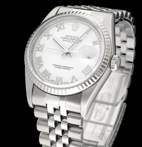 Montre Rolex Datejust 16234 - Montre automatique 36 mm en acier (2002) 58 Facettes ROL/DJ1/1344