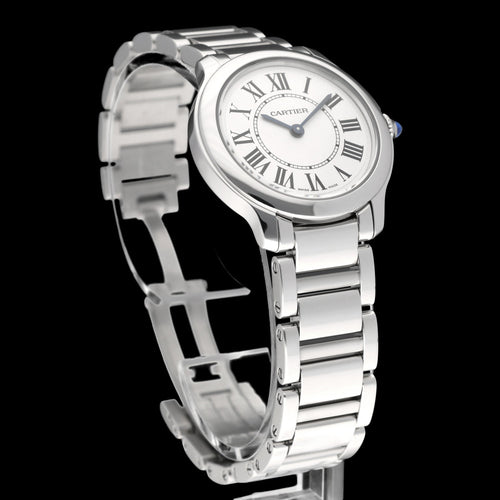 Montre Cartier Ronde de Cartier - Montre quartz en acier 29 mm WSRN0033 58 Facettes CRT/RDC/001