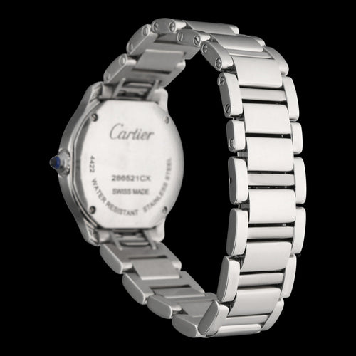 Montre Cartier Ronde de Cartier - Montre quartz en acier 29 mm WSRN0033 58 Facettes CRT/RDC/001