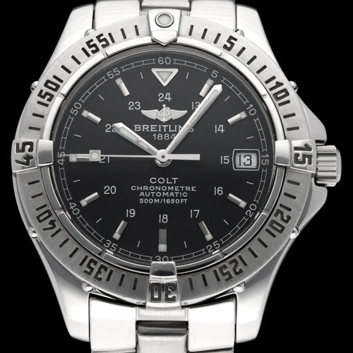 Montre Breitling Colt A17350 - Montre automatique en acier 38 mm avec boîte et papiers 58 Facettes BTL/CLT/030