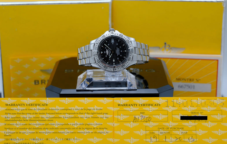 Montre Breitling Colt A17350 - Montre automatique en acier 38 mm avec boîte et papiers 58 Facettes BTL/CLT/030