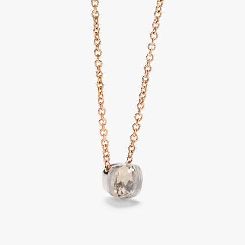 Collier Pomellato Nudo - Collier en or rose 18K et topaze blanche 42 cm 58 Facettes UKA000132S0
