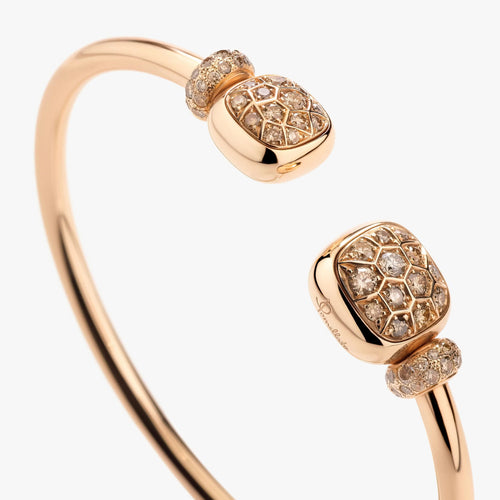 Bracelet Pomellato Nudo - Bracelet en or rose 18K et diamants 58 Facettes UKA000135S0