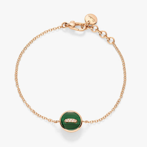Bracelet Pomellato Pom Pom Dot - Bracelet en or rose 18K, diamants, malachite et nacre 58 Facettes UKA000136S0