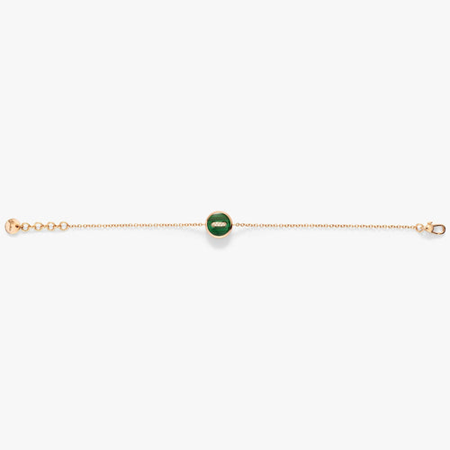 Bracelet Pomellato Pom Pom Dot - Bracelet en or rose 18K, diamants, malachite et nacre 58 Facettes UKA000136S0