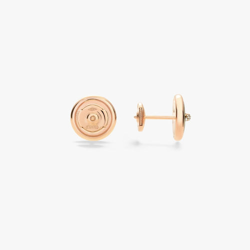 Boucles d'oreilles Pomellato PomPomDot - Boucles d'oreilles en or rose 18K, malachite 58 Facettes UKA000137S0