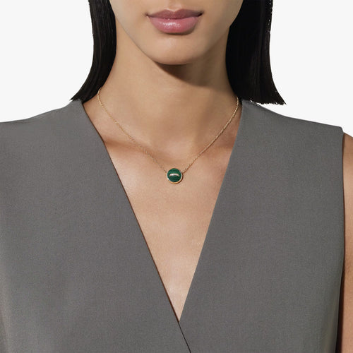 Collier Pomellato PomPomDot - Collier en or rose 18K, malachite et nacre 58 Facettes UKA000138S0