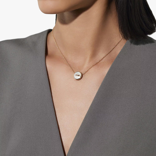 Collier Pomellato PomPomDot - Collier en or rose 18K, malachite et nacre 58 Facettes UKA000138S0