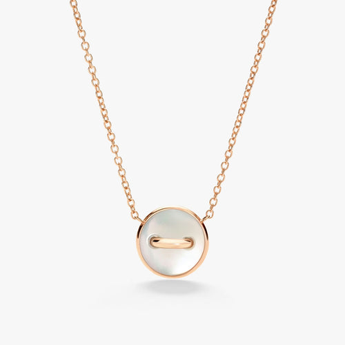 Collier Pomellato PomPomDot - Collier en or rose 18K, malachite et nacre 58 Facettes UKA000138S0